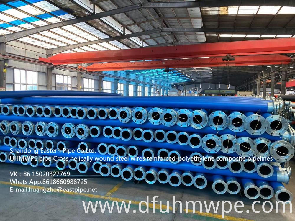 Cross Helically Wound Steel Wires Reinforced Polyethylene Composite Pipe